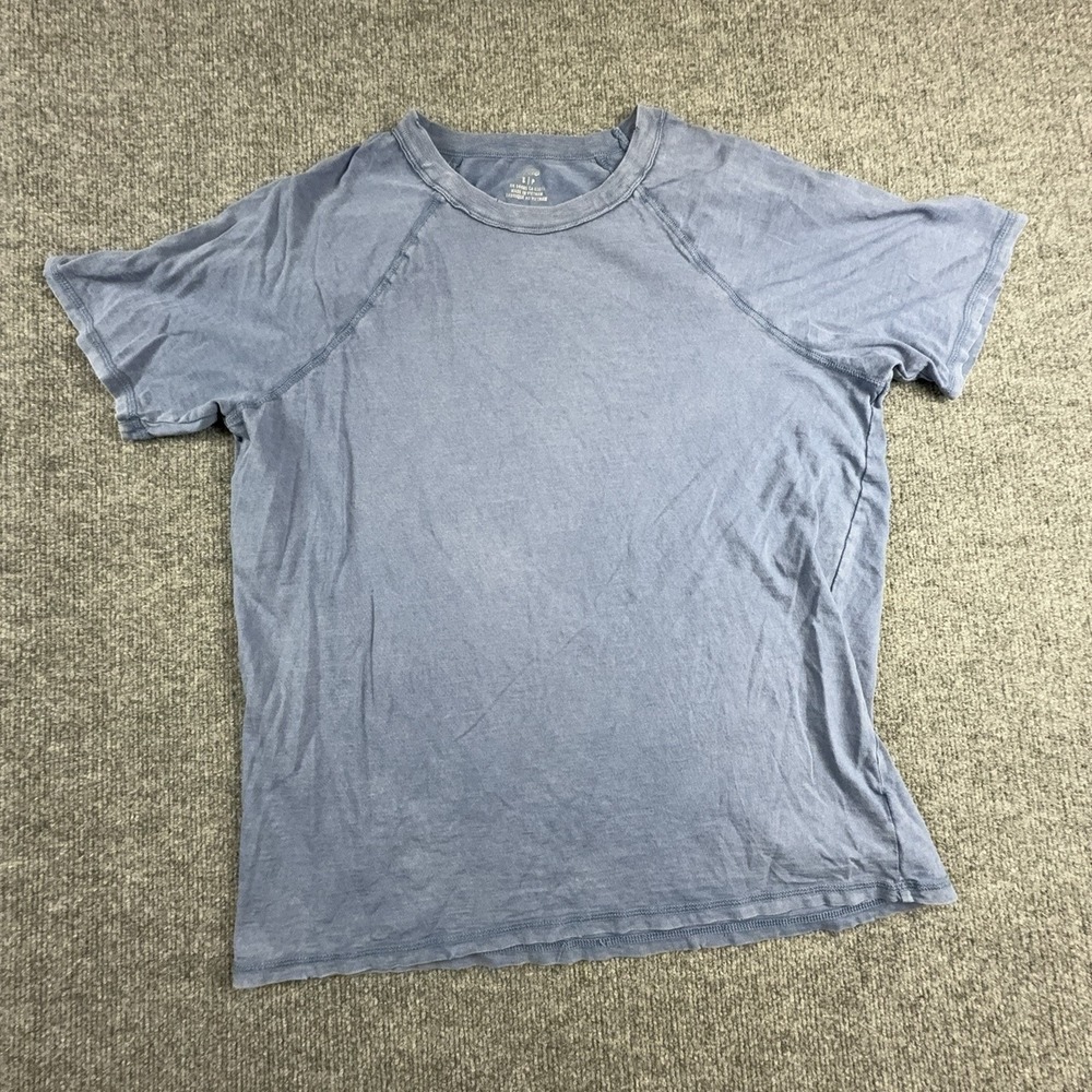 Aerie T-Shirt Womens Small Blue Raglan Crew Neck Short Sleeve Jersey Top